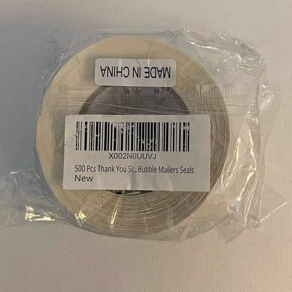 Thank You stickers Red and Green - 1.5” roll of 500 NWT - Picture 2 of 3